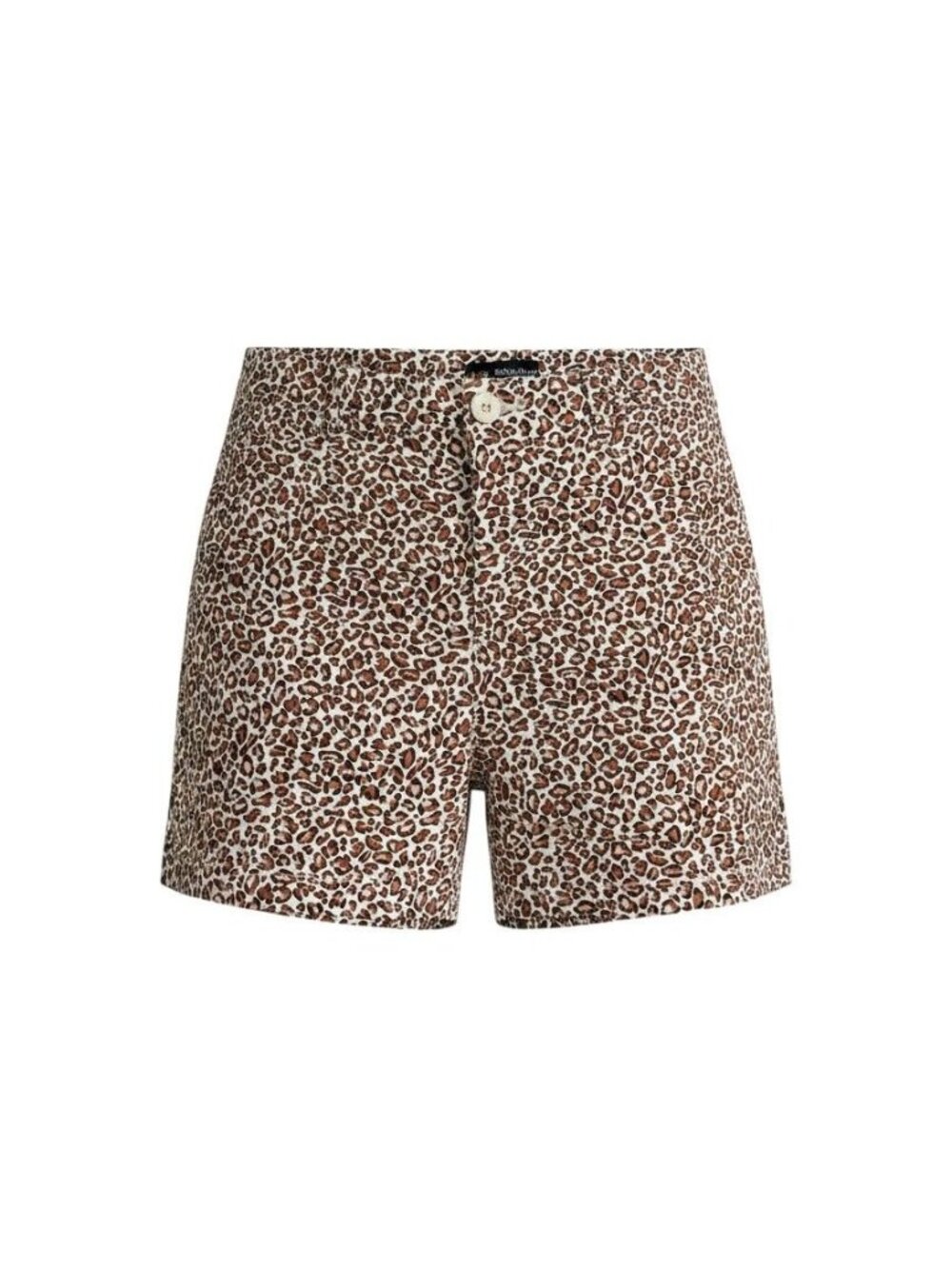 Lee Womens Leopard Print Mid-Rise Regular Fit Shorts Size 6